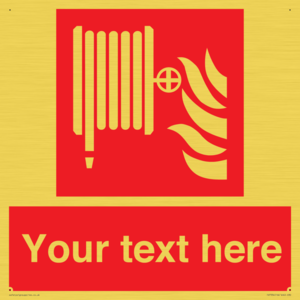 Custom Fire hose reel Sign